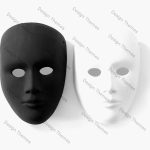 black and white mask